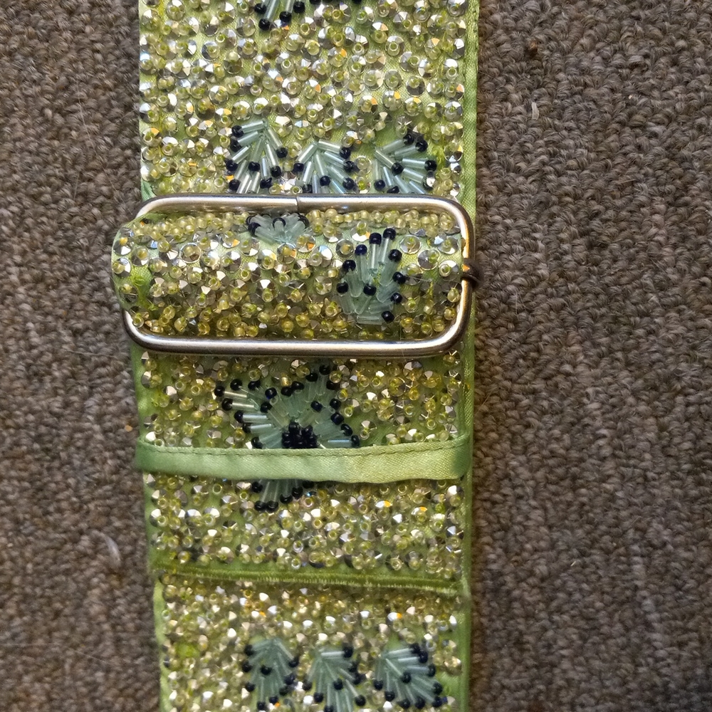 Anjali Kumar Beautiful Beaded Wide Belt *40" Long*